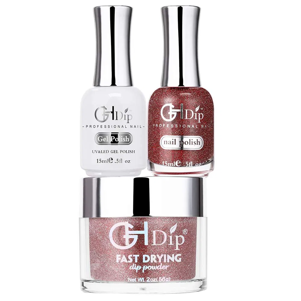 Customized Logo Reflective Diamond Nail Powder 3 in 1nail Kit Set