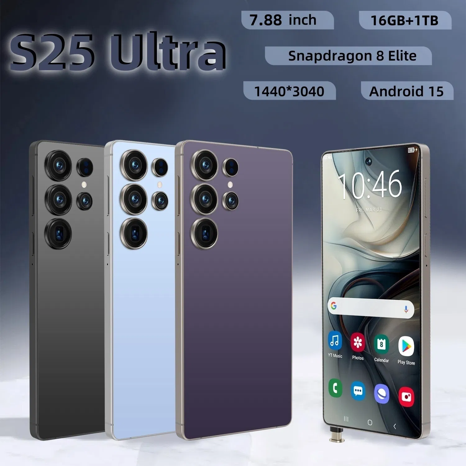 S25 Ultra 7.88 Inch Cell Phone Unlocked China 4G and 5g Android Mobile Phone Global Version Cheap Smartphone