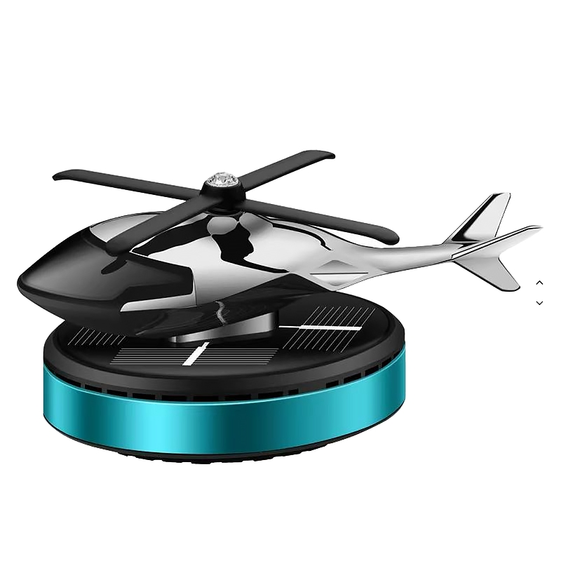 Solar Rotary Airplane Ornament Car Aromatherapy Wholesale Creative Fighter Decorative Car Perfume Car Air Freshener