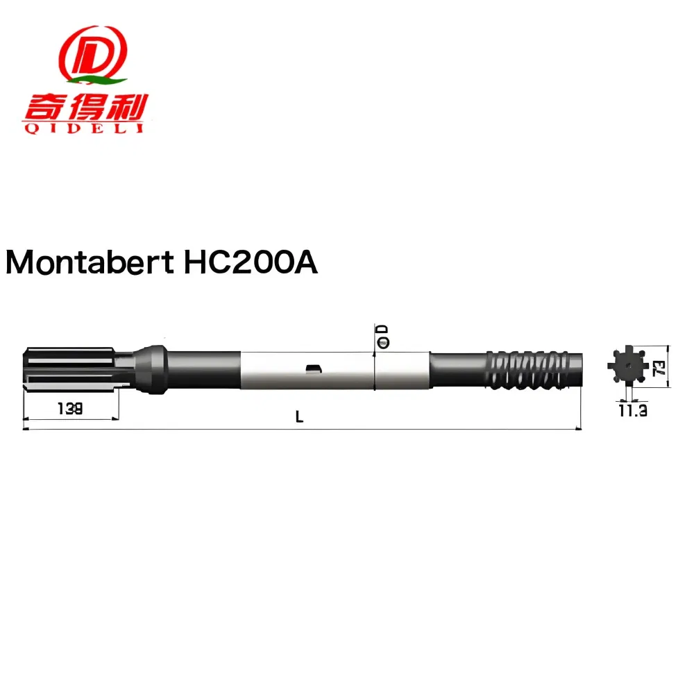 Montabert Hc200A T51 T60 Shank Adapter for Mining Rock Drilling Equipments