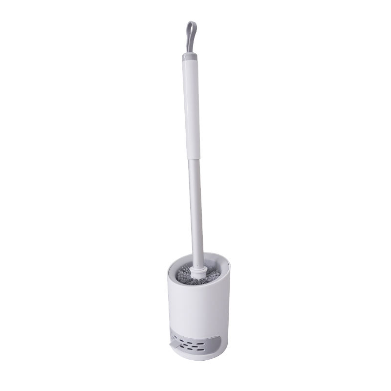 Independently Hung Toilet Brush with Drainage Box Aluminum Rod for Cleaning Brushes