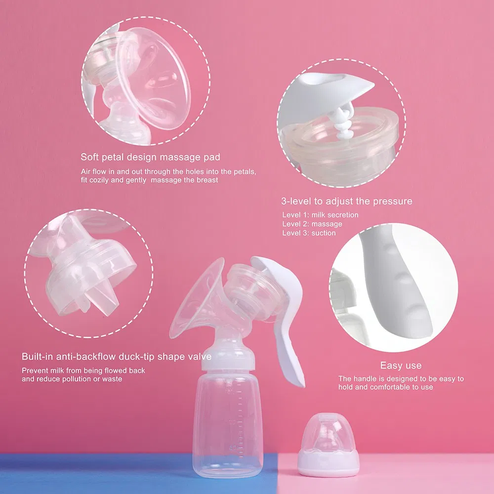 Newest Design Breast Bump Mother Milk Pump with Suction Cup