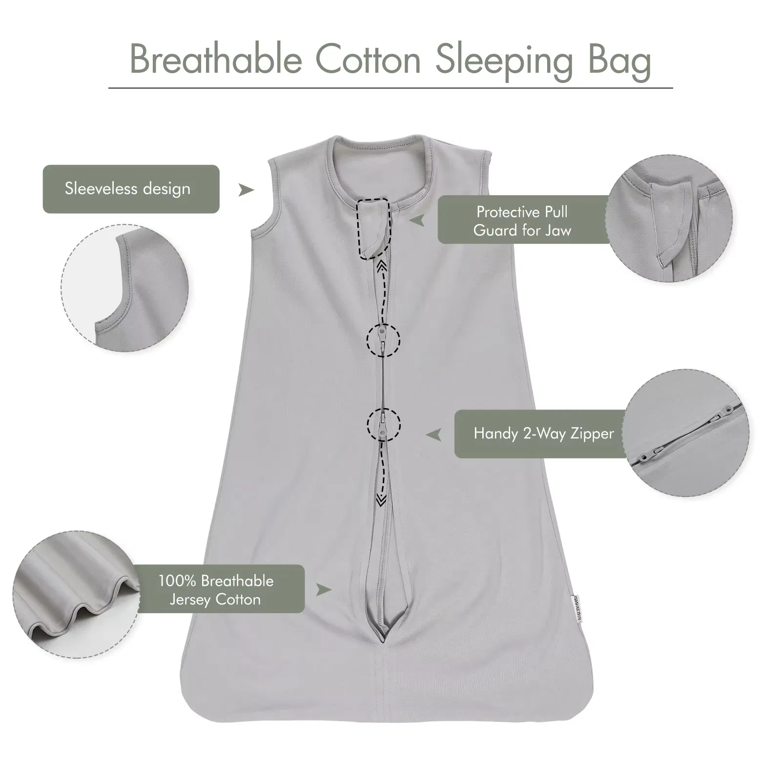 Unique Custom Cute Animal Design Sleeveless Sleeping Bag Swaddle Towel for Infants