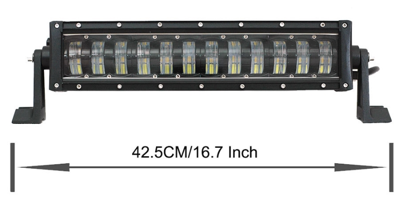 Single Row LED Light Bar for Jeep 4x4 Off-Road Driving