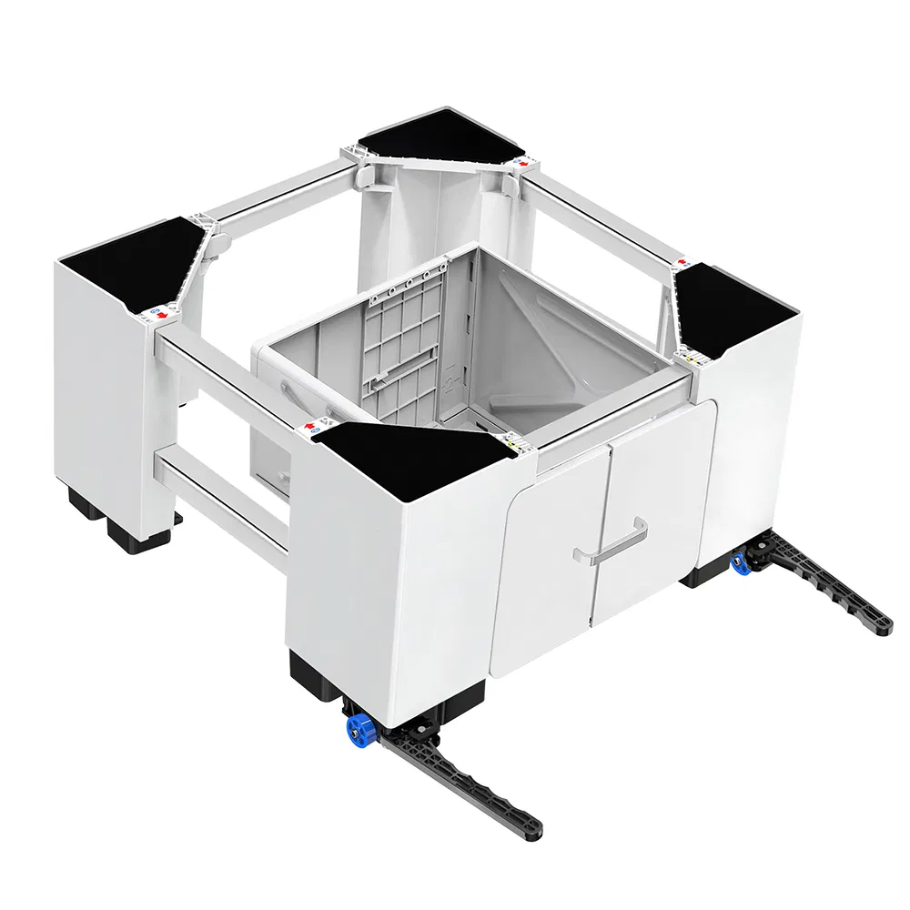 Sturdy Washing Machine Base with Storage Drawer with 23.9cm Height Lift