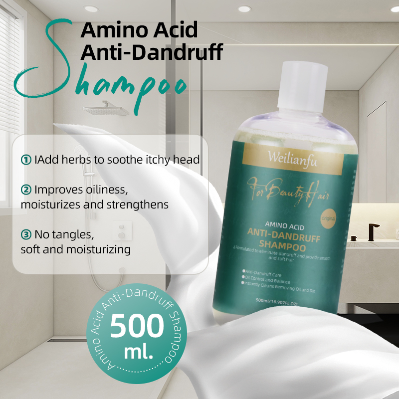 Professional Anti-Dandruff Shampoo and Conditioner with Amino Acids - Effective Hair Care for Dandruff Control and Oil Regulation