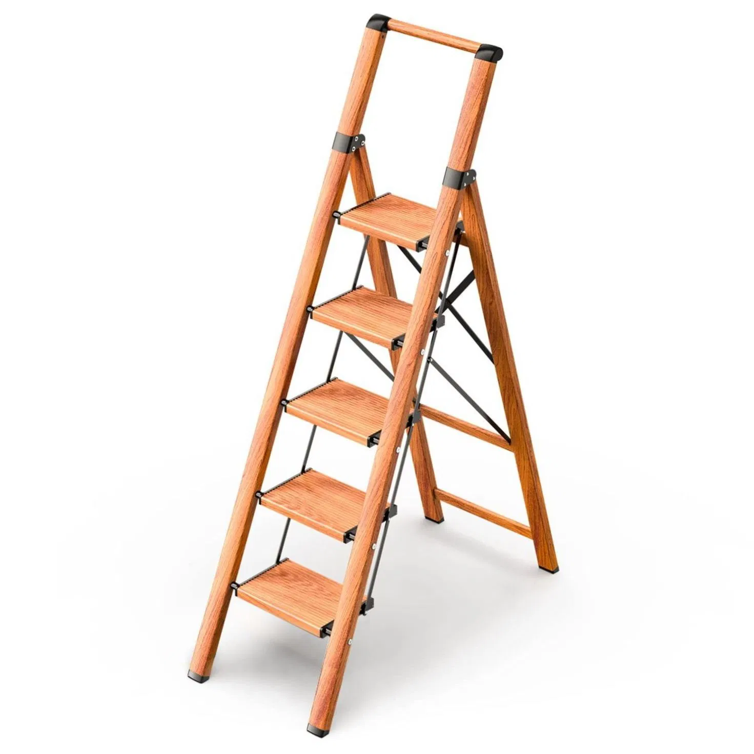 5 Steps Tool Case Aluminum Step Ladder with Good Quality China Factory