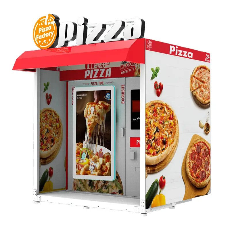 CE RoHS Certified 69PCS 12 Inches Fully Automatic Pizza Maker Pizza Vending Machine