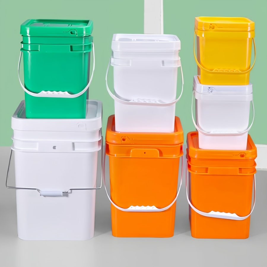 Factory Wholesale Customized Food Packing Square Plastic Container Food Grade Bucket