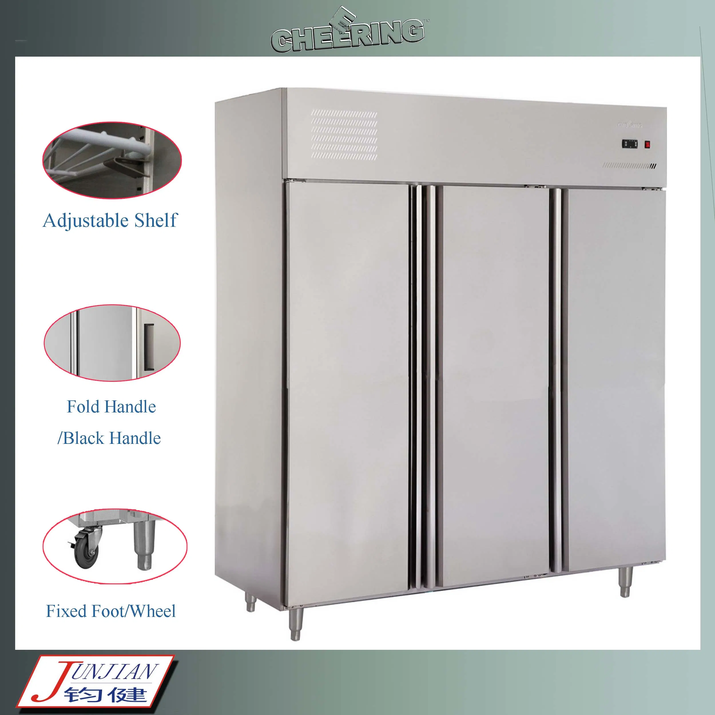 Commercial Grade Vertical Freezer with Dual Temperature Control