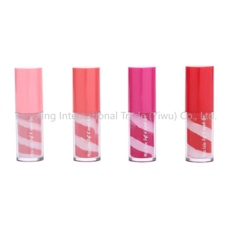 OEM/ODM Swirl Lip Makeup Gel with Private Label Newest Popular Private Label Double Color Spiral Creamy Moisturizing Lipstick Set