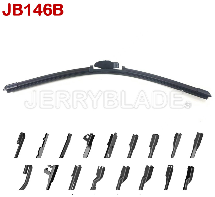 Aeroflex Multi-Fit Flat 12-32 Inch Universal Frameless Windshield Wiper Blade