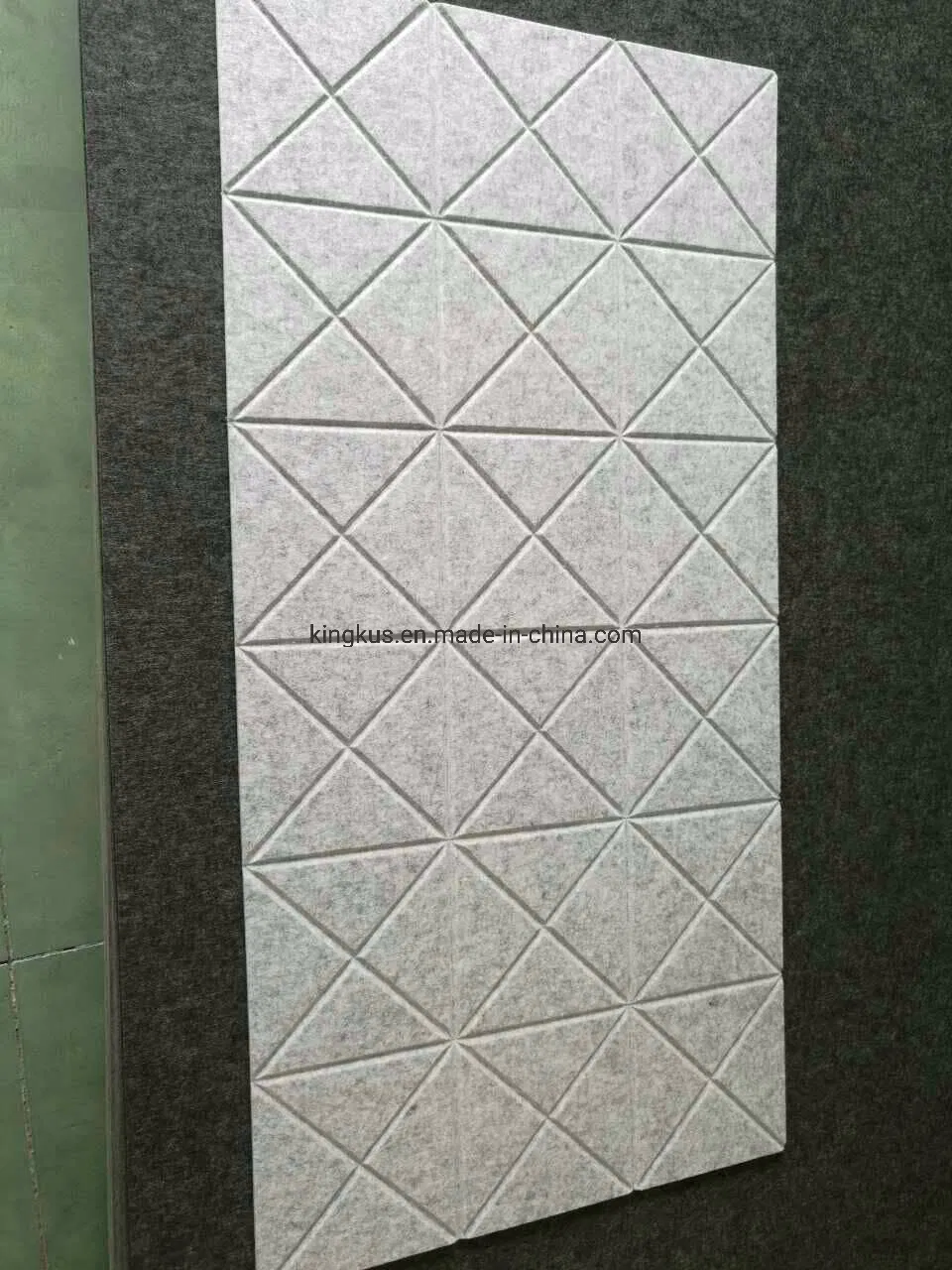 Engraved CNC Cutting Polyester Fiber Acoustic Floor Screen