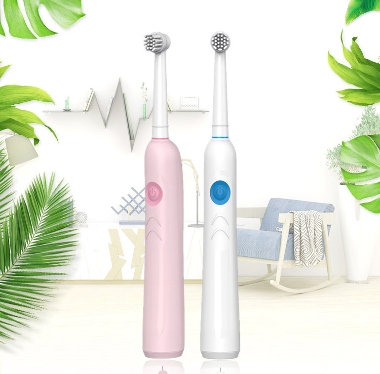 Js301 Rechargeable Rotating Electric Toothbrush Wireless Charging 2 Modes