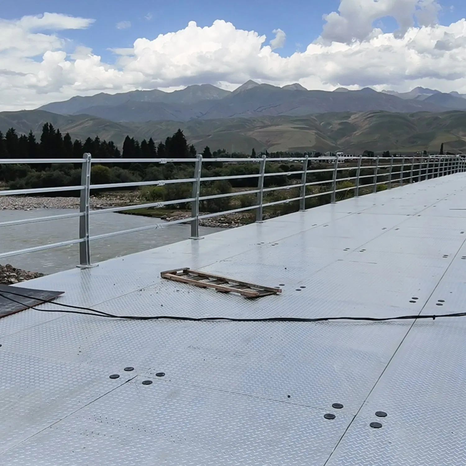 Elegant Wooden Trestle Bridge for Model Railroads and Scenic Displays