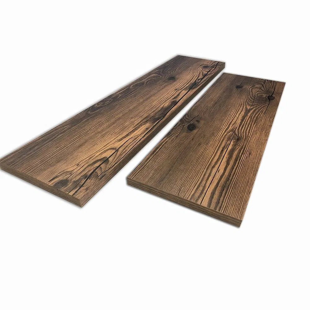 Wood Board Home Wall Mounted Vintage Display Decor Floating Rustic Industrial Iron Pipe Shelf Board