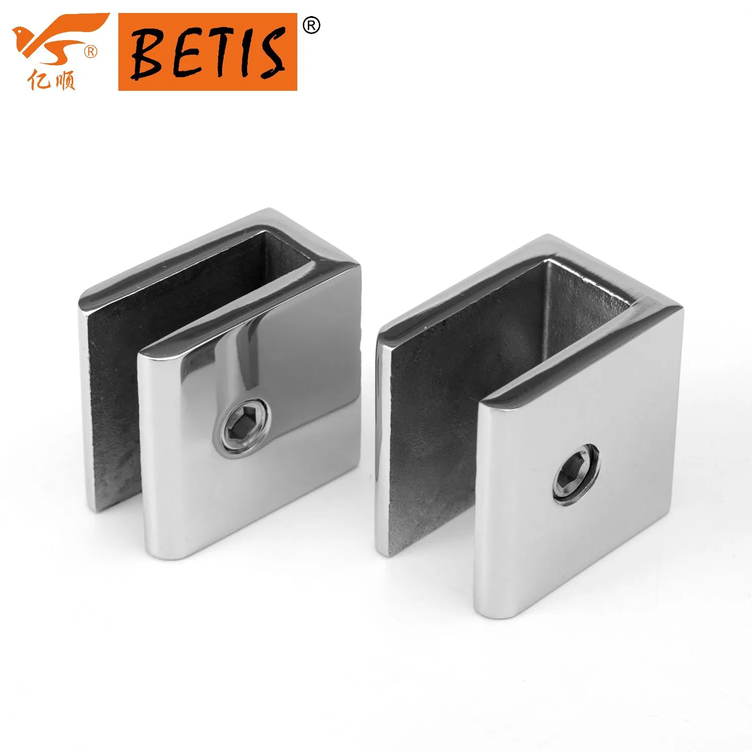 Factory-Price High-Quality Shower Enclosure Stainless-Steel Square Wall-Mount Clamp Bracket