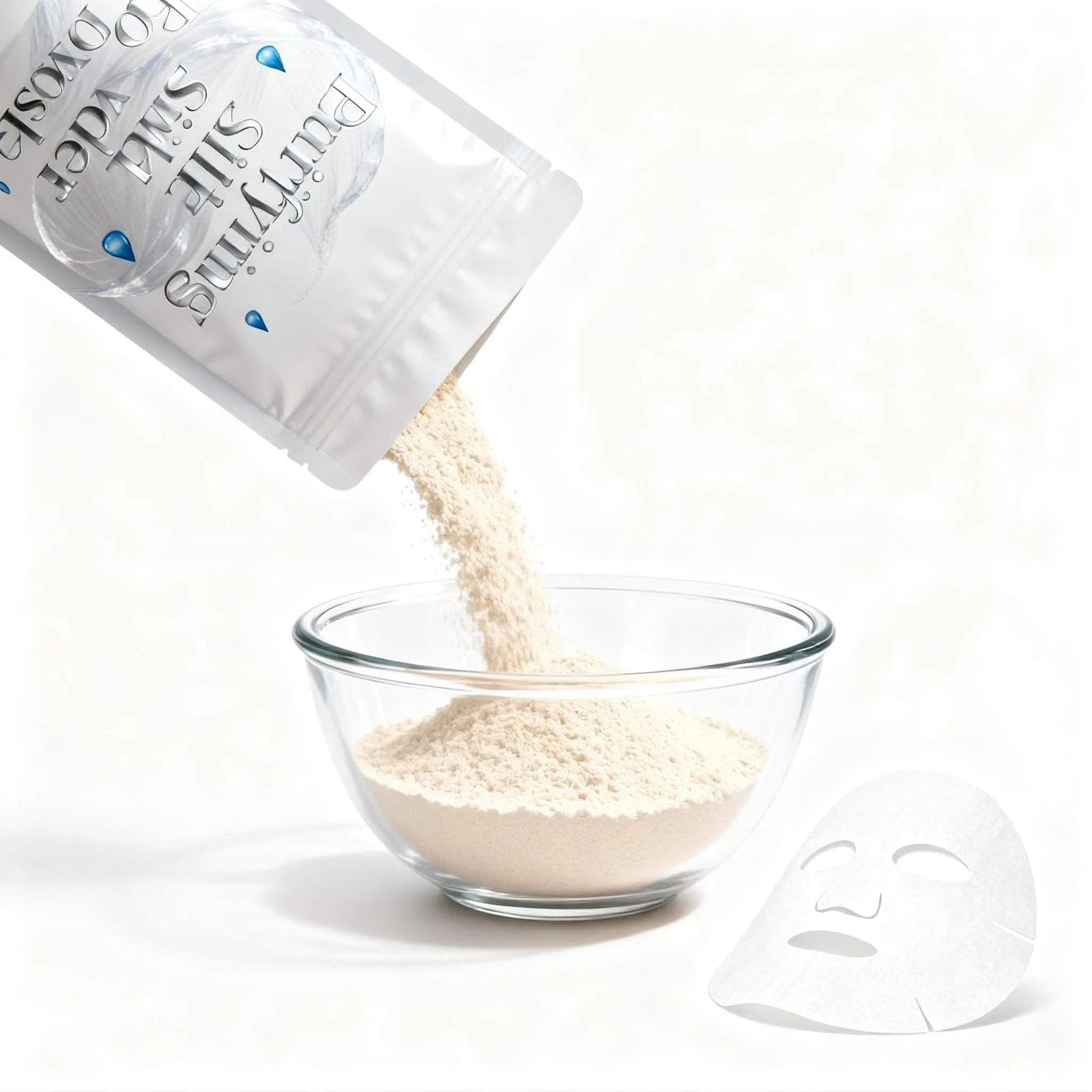 Collagen Infused Sodium Alginate and Xanthan Gum Face Mask for Fine Line Reduction and Firmness