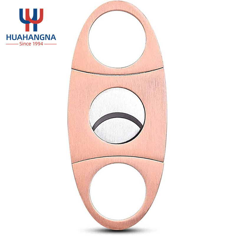 Cigar Accessories Stainless Steel Sharp V Cut Cigar Cutter Customized Logo Metal Durable Cigar Cutter