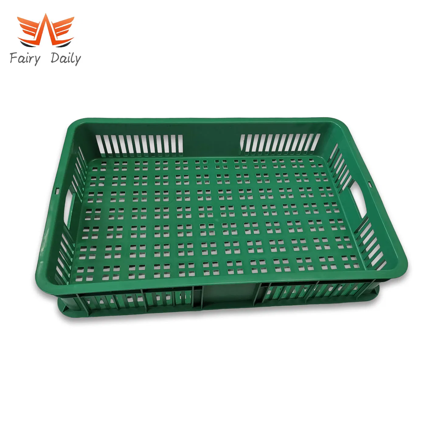 Plastic Supermarket Storage Bin Containers Vegetable Milk Basket Crates