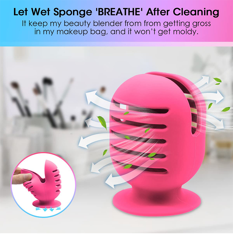 Travel Beauty Egg Storage Bag Makeup Sponge Storage Rack
