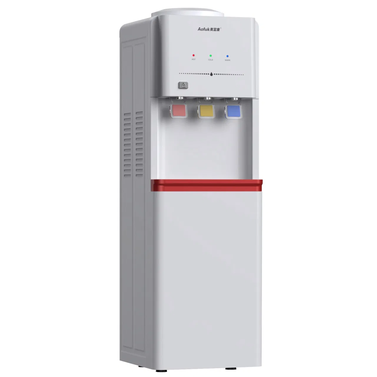Compressor Refrigerated Water Dispenser with Three Safety Lock Taps