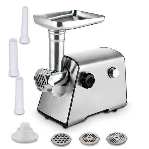 Electric Meat Grinder with Copper Motor and Adjustable Speed Functionality