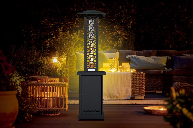 Outdoor Freestanding Stand Square Flame Patio Heater for Garden Use