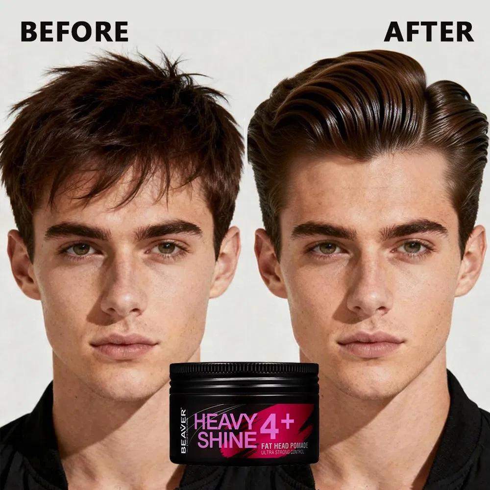 Beaver Private Label Hair Products Strong Hold Wax Hair Pomade for Men