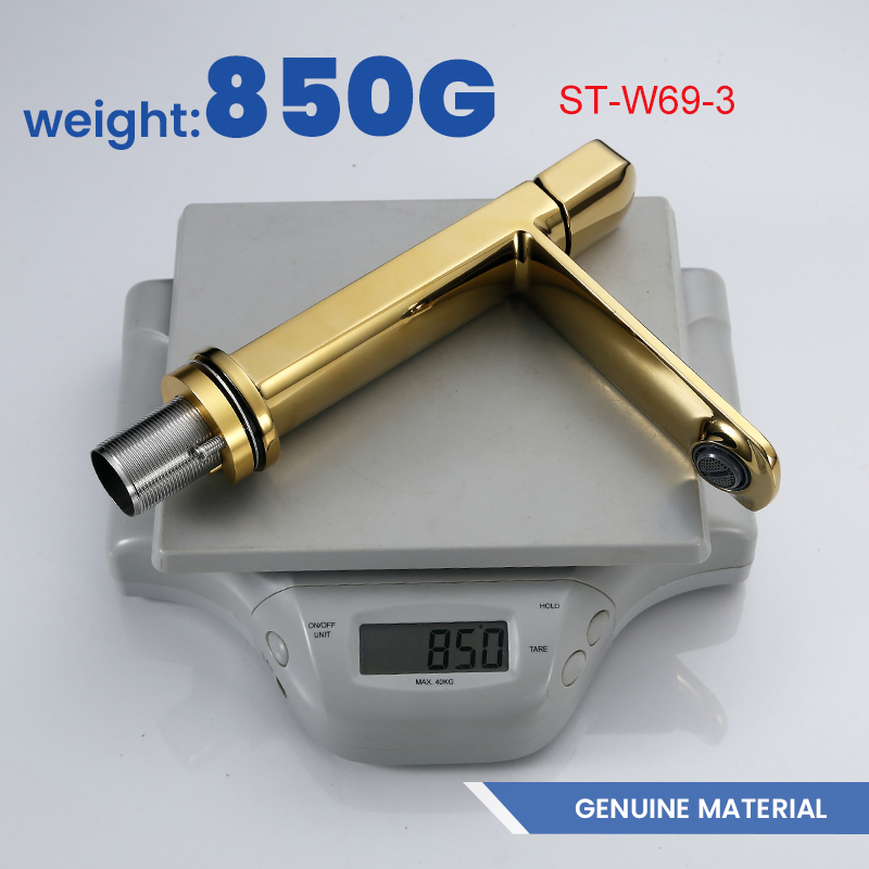 Modern Gold Color Zinc Alloy Basin Tap for Bathroom Sink