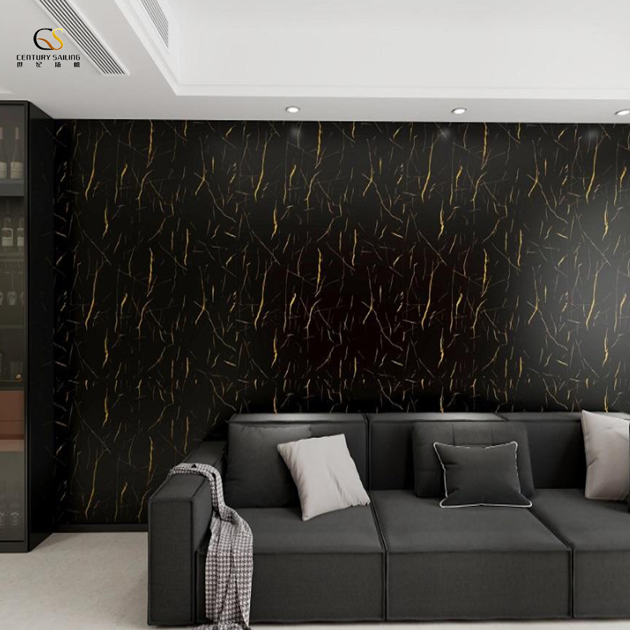 Modern Oilproof Digital Printing PVC Wallpaper Rolls 3D Vinyl Wall Paper for Wall Decoration