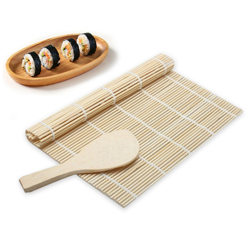 Natural and Environmentally Friendly Bamboo Woven Sushi Rolling Shutter Tool Rolling Pad