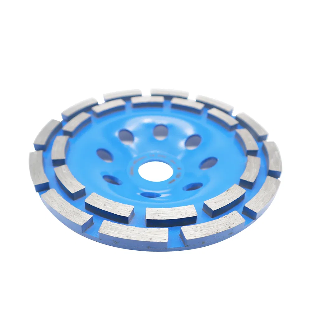 Segment Type Double Row Diamond Grinding Cup Wheel for Concrete 150× 22.2mm in Stock