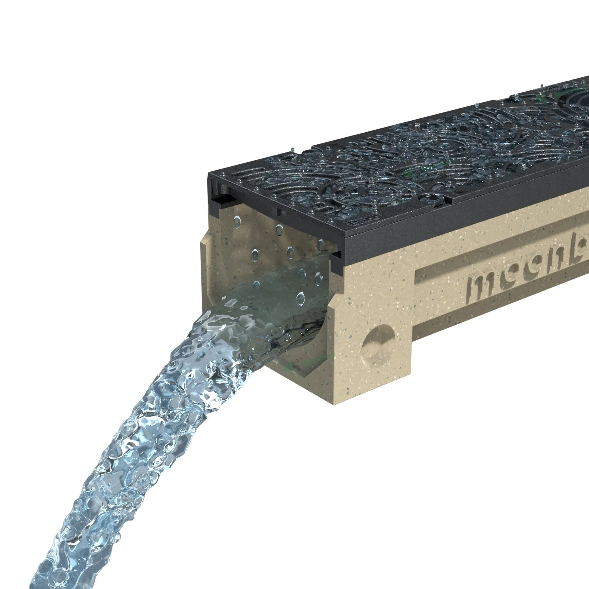 Polymer Concrete Trench Drain Resin Concrete Channel Gutter Surface Water for Outdoor