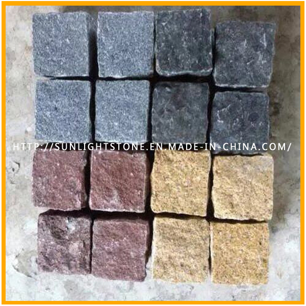 Cheap Price G603 Sesame White Flamed Granite Paving Stone for Landscape