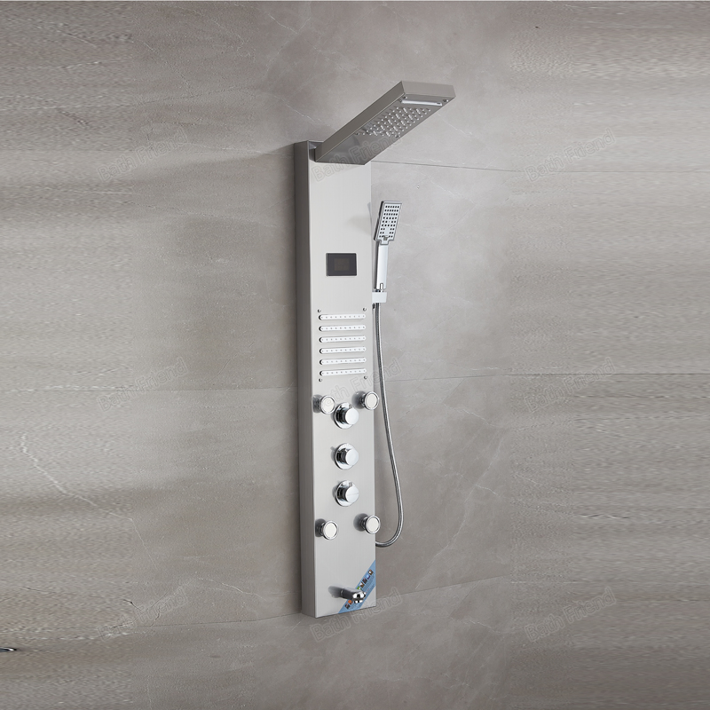 Modern Shower Set Rainfall Panel Shower Head Rainfall for Bathroom