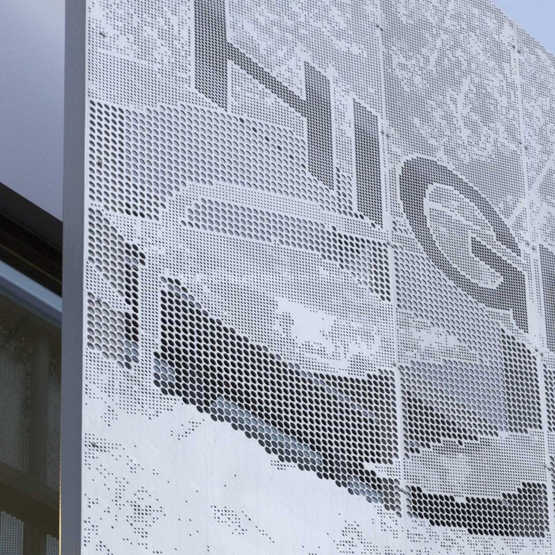 Canada Popular Fancy Idea Perforated Aluminum Facade Cladding