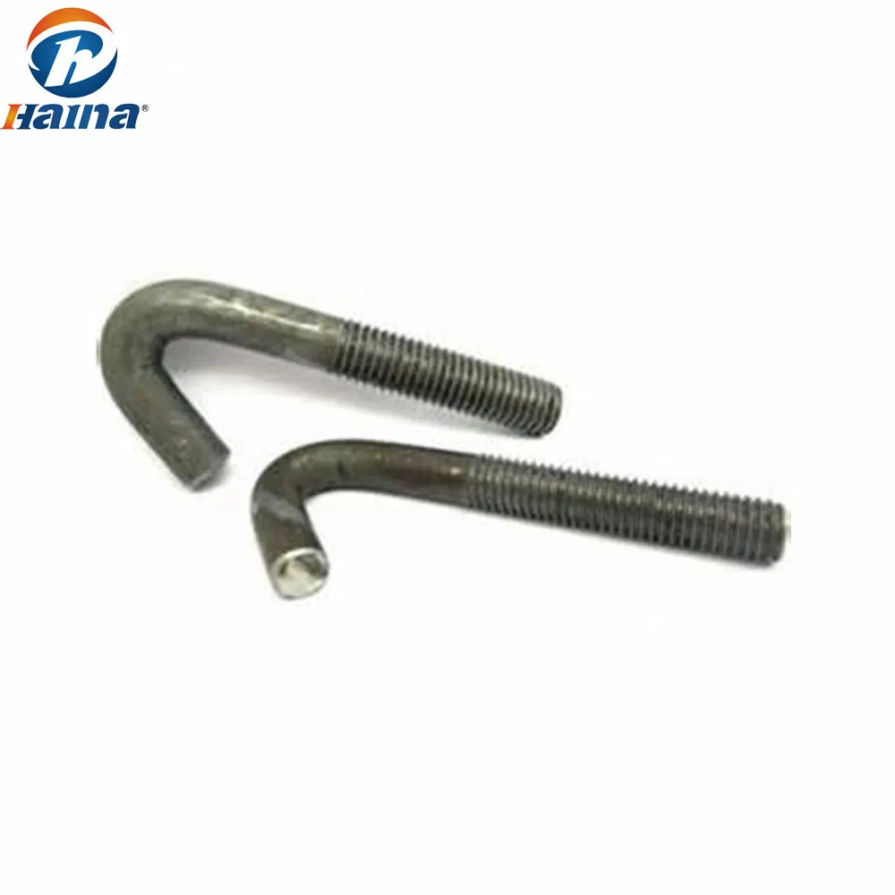 Анкерный болт J-типа из углеродистой стали