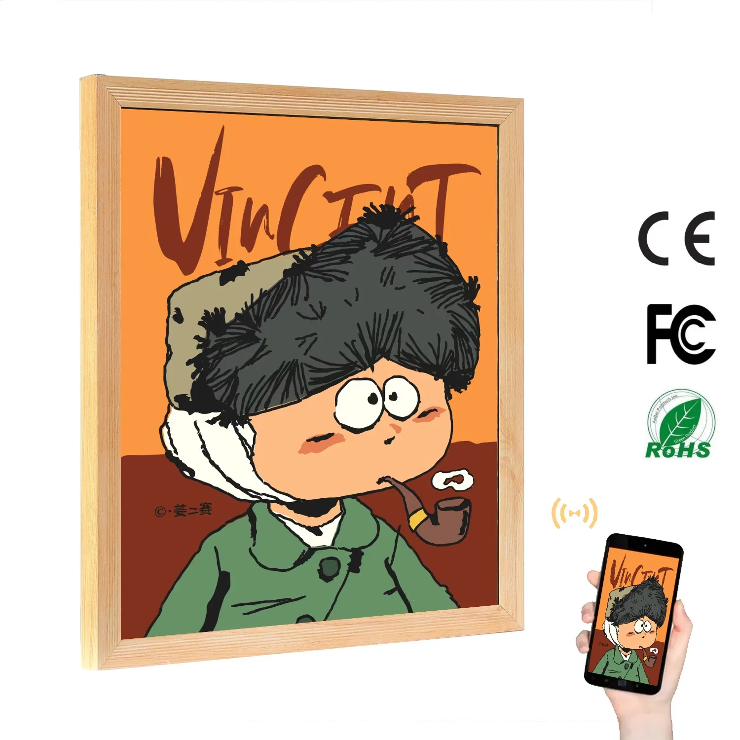 Sophisticated Smart TV Digital Photo Frame with 2K LCD Display