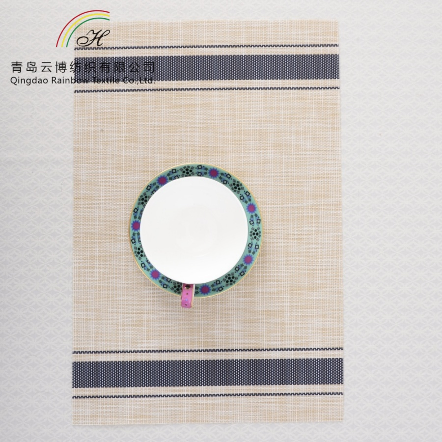 Heat Resistant Non-Slip PVC Placemat Polyester Luxury Kitchen Restaurant Table Mat