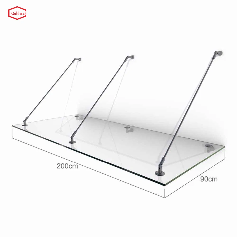 Glass Hardware Tempered Glass Canopy Fittings