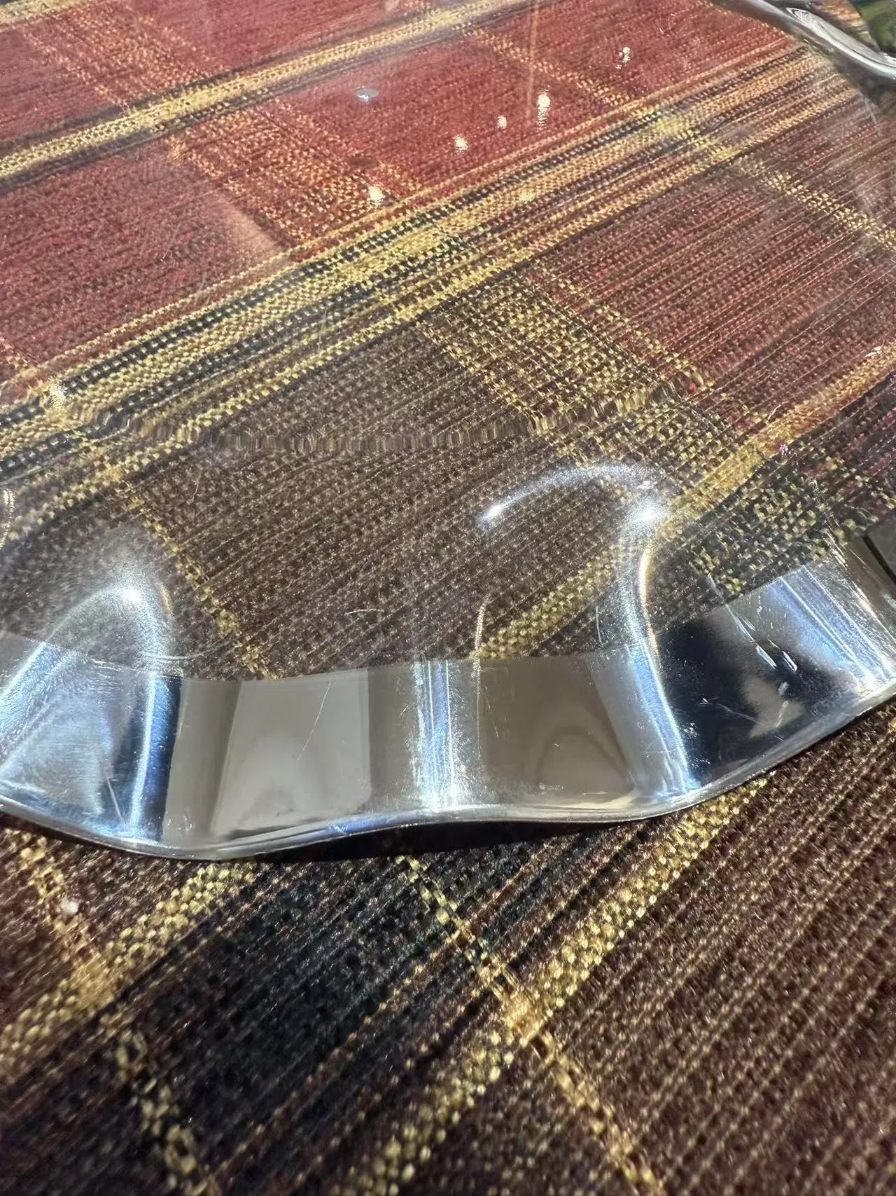 Wedding/Party/Resturant/Household Gold Wavy Rim Charger Plate