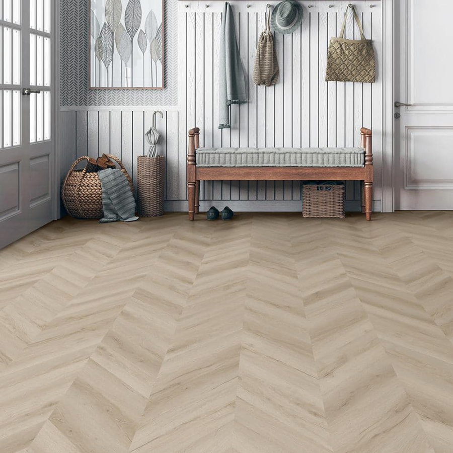 Водостойкий SPC ламинат Fishbone Sterling для офиса и гостиницы