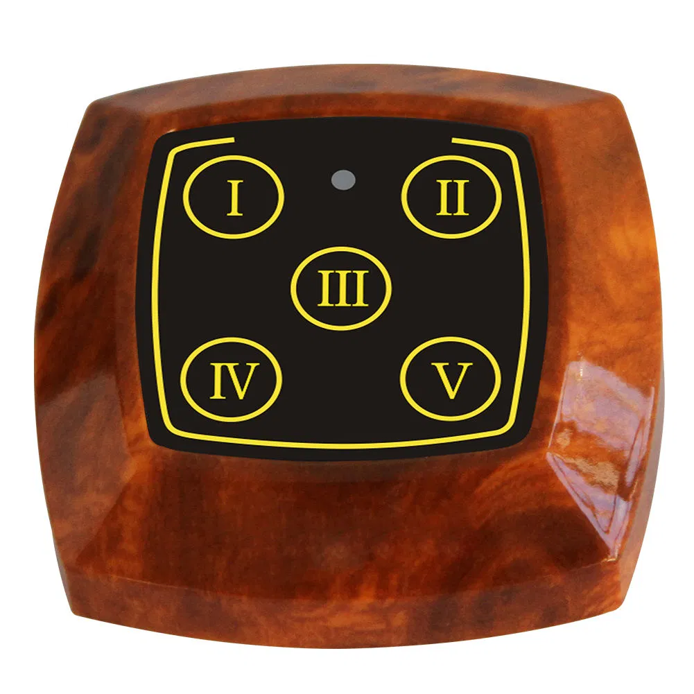 Wirelesslinkx Wireless Calling Waiter Pagers Restaurant Wood Color Call Bell Button System