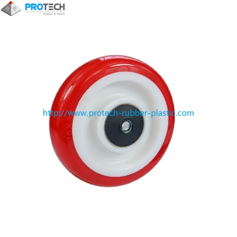 Industrial Caster Plastic PU on PP Core Trolley Wheel