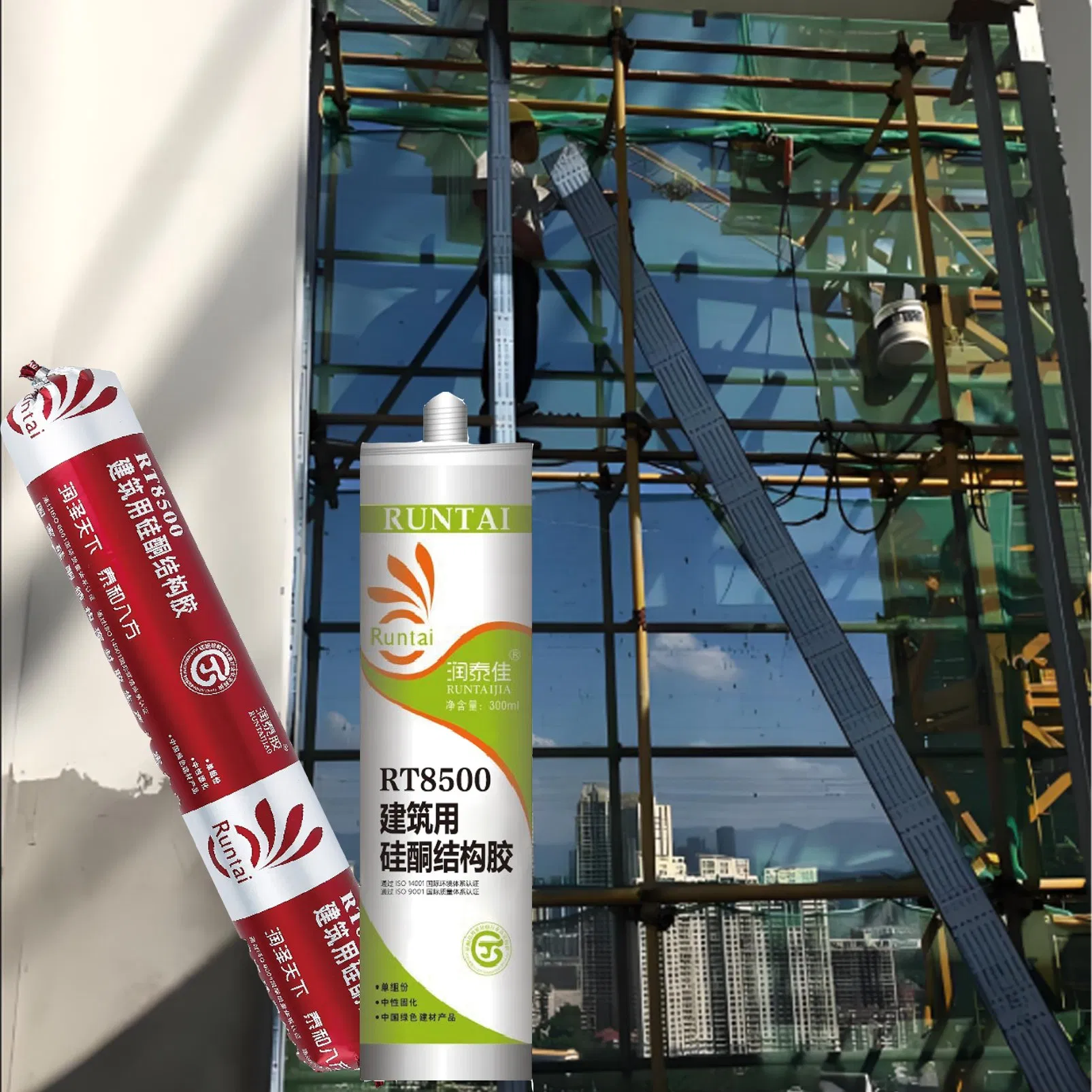 Premium Flexible Silicone Sealant for Glass and Ceramic Projects