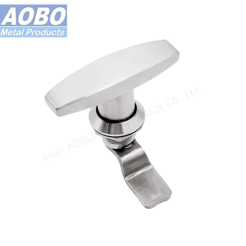 Aobo Non-Locking Stainless Steel 316 Cam Lock IP65 Electrical Cabinet Panels T-Handle Lock