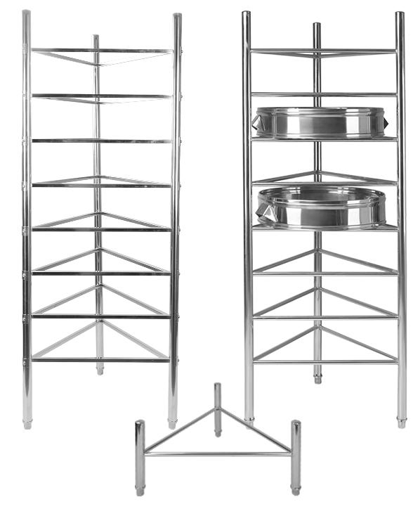 Commercial Stainless Steel Steamer Kitchen Storage Shelf Display Rack