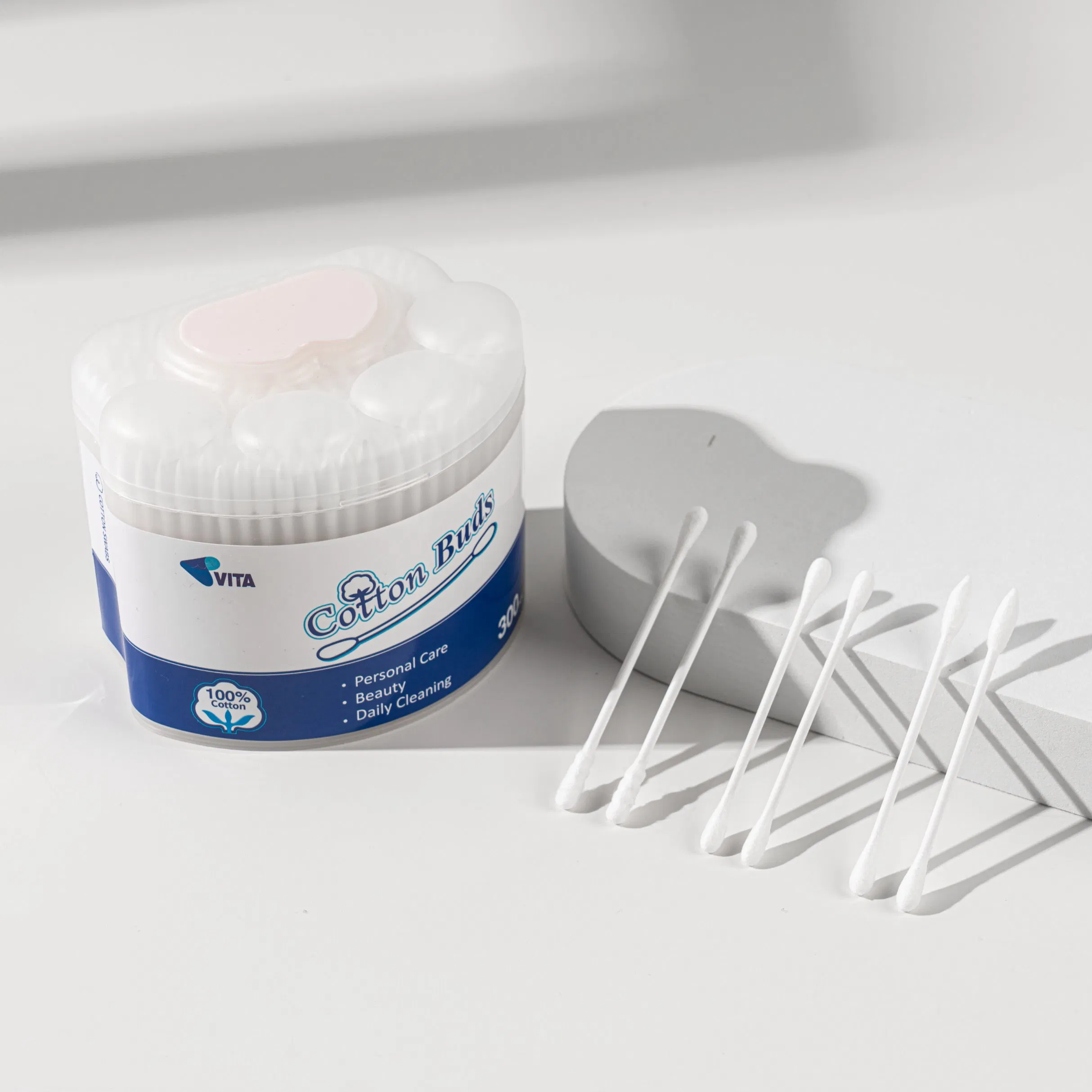 Premium 300 PCS Cotton Swabs for Gentle Cleaning and Care
