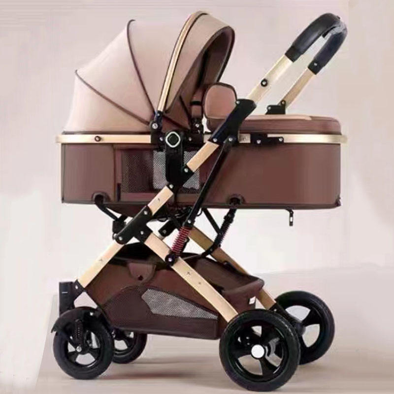 European Style Pass Easy to Carry Baby Trolley Light Weight One Hand Folding Stroller